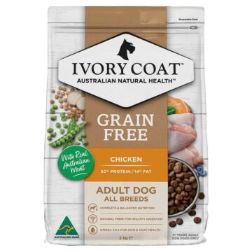 IVORY COAT Dog Food - Grain Free - Chicken