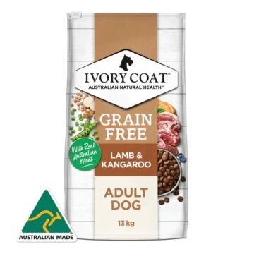 IVORY COAT 澳洲狗乾糧 - 無穀物 - 羊肉和袋鼠肉配方