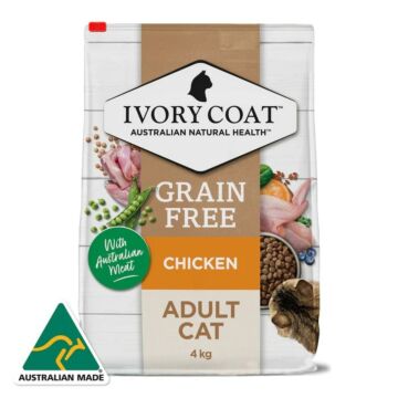 IVORY COAT 澳洲成貓乾糧 - 無穀物 - 雞肉亞麻籽配方