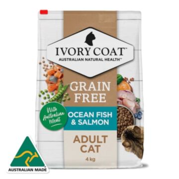 IVORY COAT 澳洲成貓乾糧 - 無穀物 - 深海魚和三文魚配方 2kg