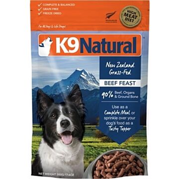 K9 Natural Freeze Dried Dog Food - Beef Feast 500g