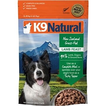 K9 Natural Freeze Dried Dog Food - Lamb Feast 500g