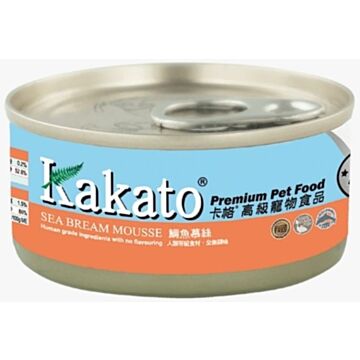 Kakato Cat & Dog Canned Food - Sea Bream Mousse 70g