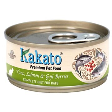 Kakato Cat Canned Food - Complete Diet - Tuna, Salmon & Goji Berries 70g