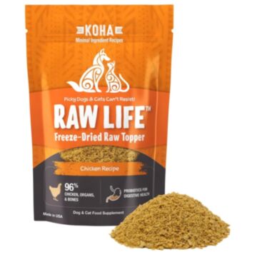 Koha Raw Life Freeze Dried Topper for Dogs & Cats - Chicken 8oz