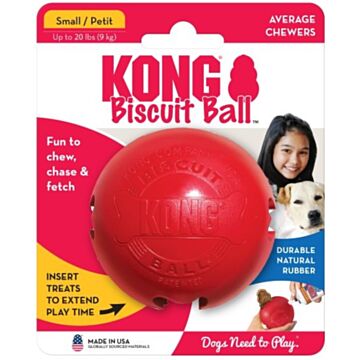 Kong Dog Toy - Biscuit Ball - Small