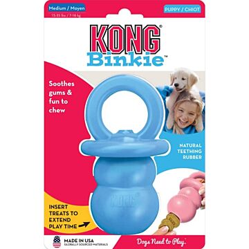 KONG Puppy Toy - Binkie (Blue) - Medium