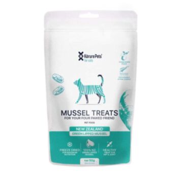 KorurePets Cat Treat - Freeze-dried 100% Green Lipped Mussel 50g