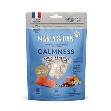 Marly & Dan Cat Functional Treat - Oven-baked Salmon Chews - Calmness Formula 40g