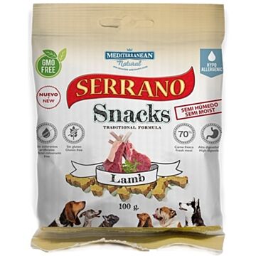 Mediterranean Natural Serrano Snacks for Dogs - Lamb 100g