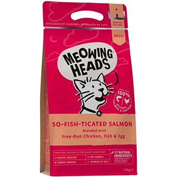 Meowing Heads Natural Cat Food - Salmon 4kg