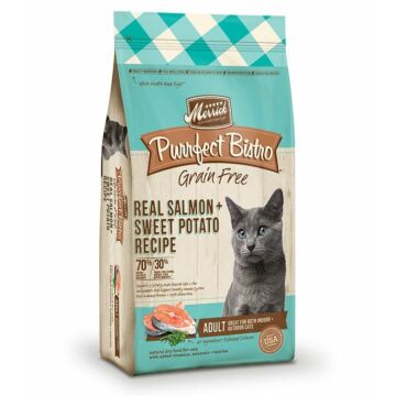 Merrick Cat Food - Purrfect Bistro Grain Free - Real Salmon + Sweet Potato
