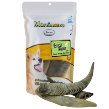 Merrimore Dog Treat - Air Dried Goat Horn (3pc)