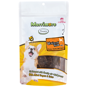 Merrimore Dog Treat - Air Dried Venison Tripe 60g