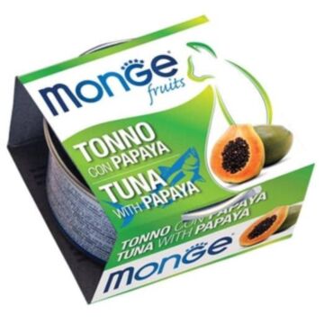 MONGE FRUITS Cat Canned Food - Tuna & Papaya 80g