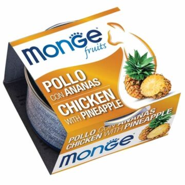 MONGE FRUITS Cat Canned Food - Chicken & Pineapple 80g