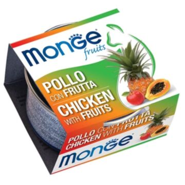 MONGE FRUITS Cat Canned Food - Chicken & Fruits 80g