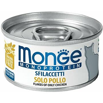 MONGE Cat Canned Food - MonoProtein - Chicken Flakes 80g