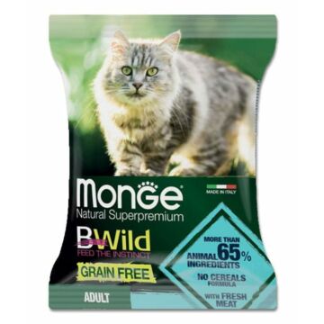MONGE BWild Dry Cat Food - Grain Free - Cod Potatoes & Lentils (Trial Pack)