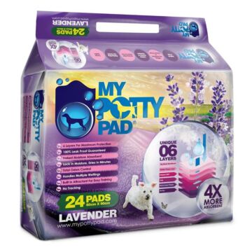 My Potty Pad Pet Sheets - Lavender - Large 60x90cm 24pcs