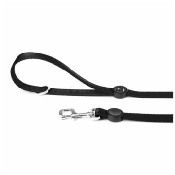 MyFamily Memopet Dog Leash - Polyester With NFC ID Tag - Black