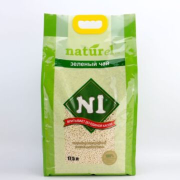 N1 Natural Corn & Soybean Clumping Cat Litter - Slim Pellets - Original 17.5L