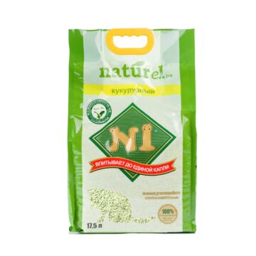 N1 Natural Corn & Soybean Clumping Cat Litter - Slim Pellets - Green Tea 17.5L