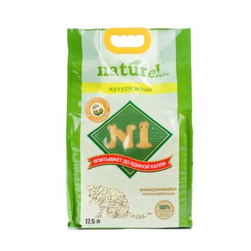 N1 Natural Corn & Soybean Clumping Cat Litter - Slim Pellets - Original 17.5L
