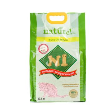 N1 Natural Corn & Soybean Clumping Cat Litter - Peach 17.5L