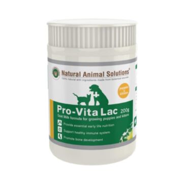 Natural Animal Solutions (NAS) ProVita Lac Milk Powder for Kittens & Puppies 200g