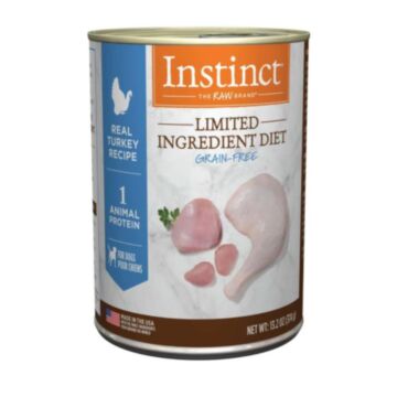 Nature's Variety Instinct Dog Canned Food - LID Grain Free Turkey 13.2oz