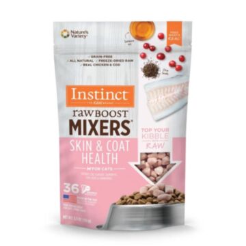 Nature's Variety Instinct Cat Food - Raw Boost Mixers - Skin And Coat Health 5.5oz