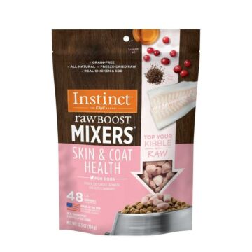 Nature's Variety Instinct Dog Food - Raw Boost Mixers - Skin And Coat Health