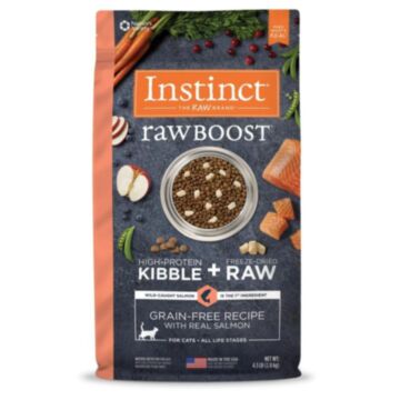 Nature's Variety Instinct Cat Food - Grain Free Raw Boost - Salmon 4.5lb