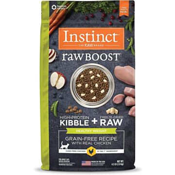 Nature's Variety Instinct Cat Food -  Raw Boost - Healthy Weight - Grain Free Chicken 4.5lb