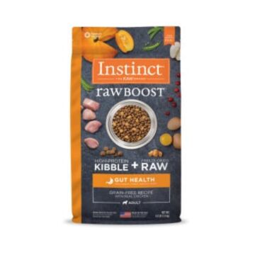 Nature's Variety Instinct Dog Food - Grain Free Raw Boost - Gut Health Chicken