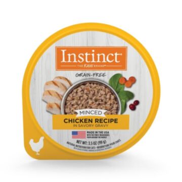 Nature's Variety Instinct Cat Cup Food - Grain Free Minced Chicken 3.5oz