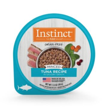 Nature's Variety Instinct Cat Cup Food - Grain Free Minced Tuna 3.5oz