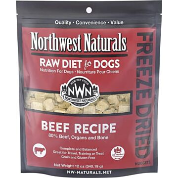 Northwest Naturals Freeze Dried Dog Food - Beef 340g