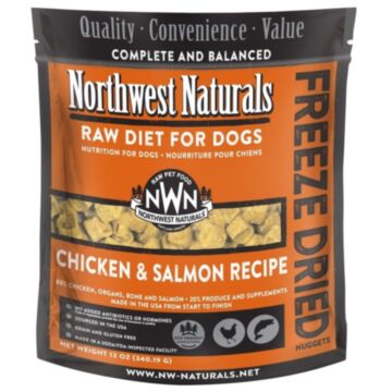 Northwest Naturals Freeze Dried Dog Food - Chicken & Salmon 340g
