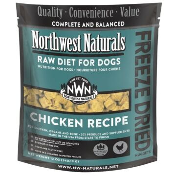 Northwest Naturals Freeze Dried Dog Food - Chicken 340g