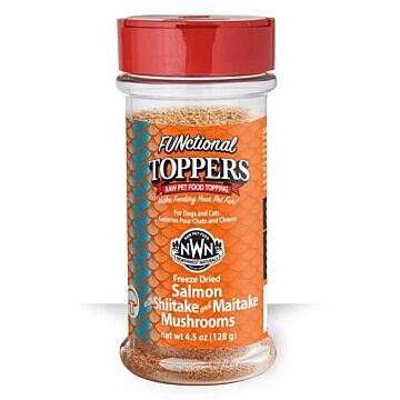 Northwest Naturals Freeze Dried Toppers for Dogs & Cats - Salmon with Shiitake & Mushrooms 128g