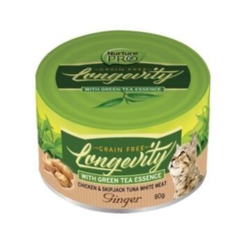Nurture Pro Longevity Cat Canned Food - Chicken & Skipjack Tuna with Ginger 80g