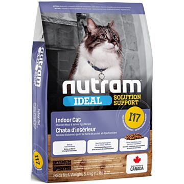 Nutram 加拿大紐頓貓乾糧 - I17 室內控制掉毛配方 5.4kg