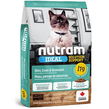 Nutram Cat Food - I19 Ideal - Skin Coat & Stomach
