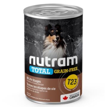 Nutram Dog Canned Food - T23 Total Grain Free - Chicken & Turkey 369g