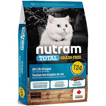 Nutram Cat Food - T24 Total Grain Free - Trout & Salmon