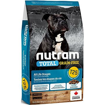 Nutram 加拿大紐頓狗乾糧 - T25 Total 無穀物 - 三文魚鱄魚配方