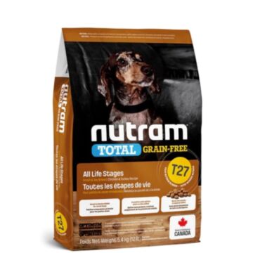 Nutram Dog Food - T27 Total Grain Free - Small Breed - Turkey, Chicken & Duck 5.4kg