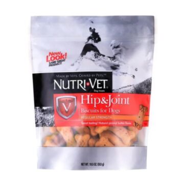 Nutri-Vet Dog Biscuits - Hip & Joint For Small & Medium Breed - Peanut Butter Flavor 19.5oz